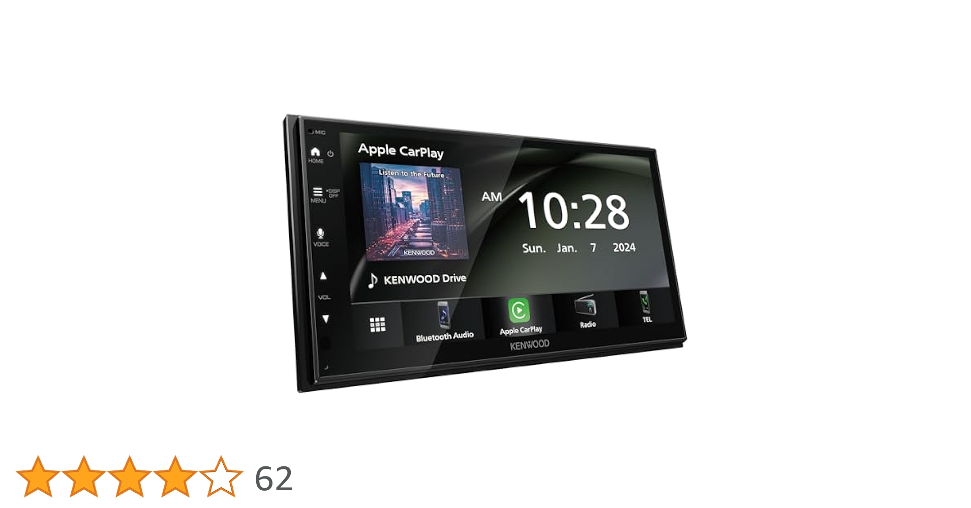KENWOOD ディスプレイオーディオ ケンウッド、ディスプレイオーディオ2024年モデル Apple CarPlay